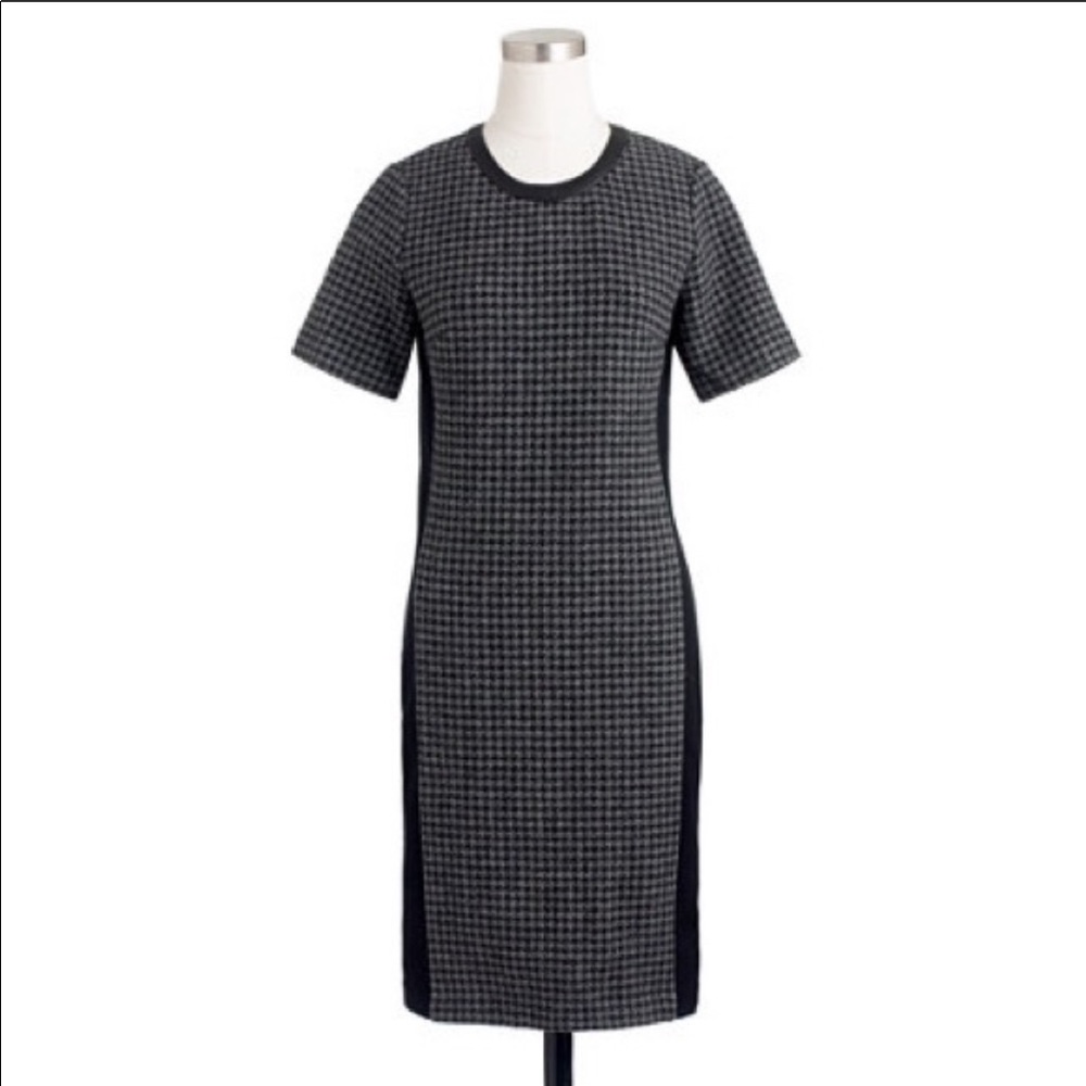 J. Crew Mixed Houndstooth Dress